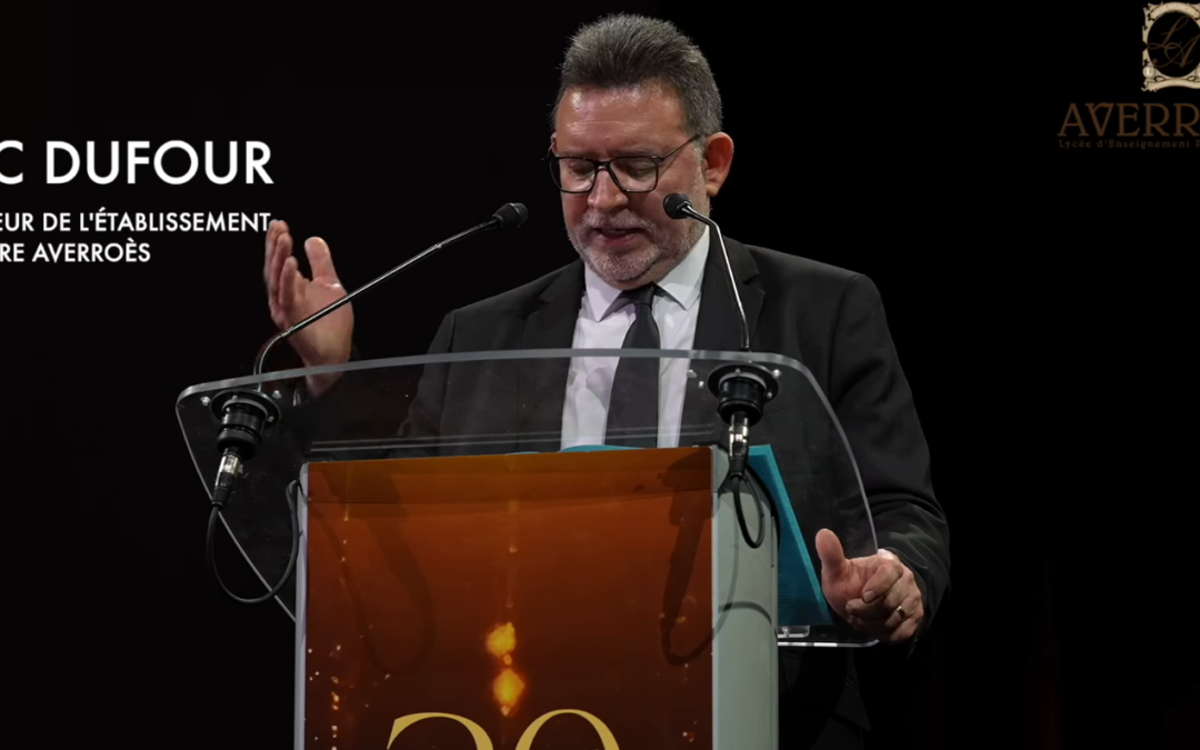 Cérémonie des 20 ans d’Averroès : intervention du Chef d’établissement
